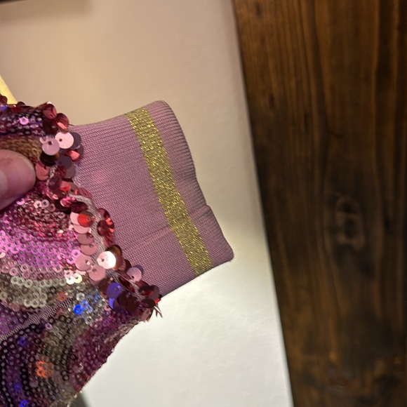 Girls sequin bomber jacket - Picture 4 of 5